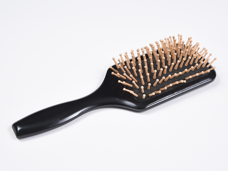 Houten handvat Paddle stijltangborstel