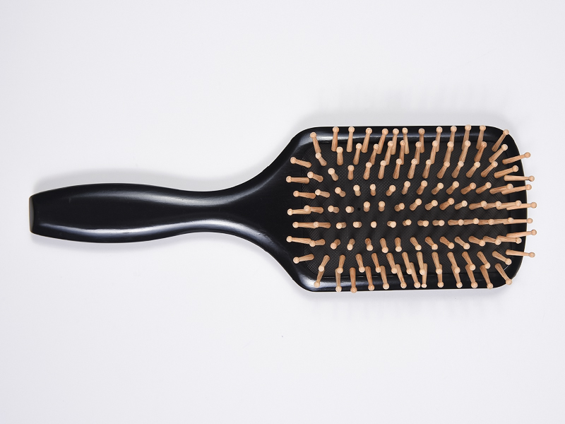 Houten handvat Paddle stijltangborstel