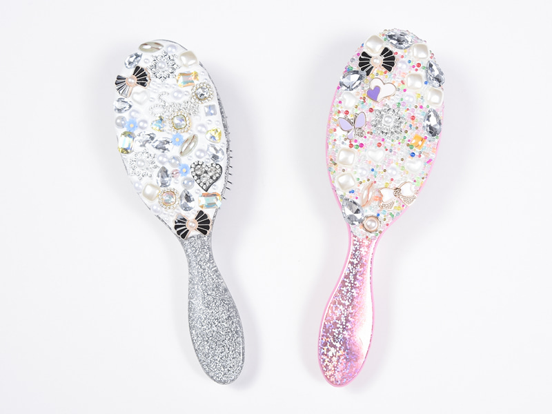 Sieraden Bling ovale ontwarrende haarborstel