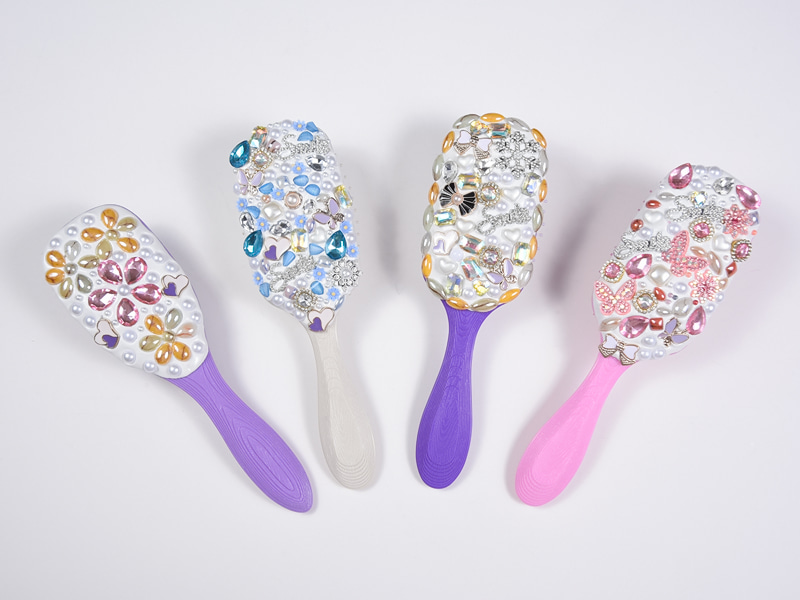 Sieraden Bling ovale ontwarrende haarborstel