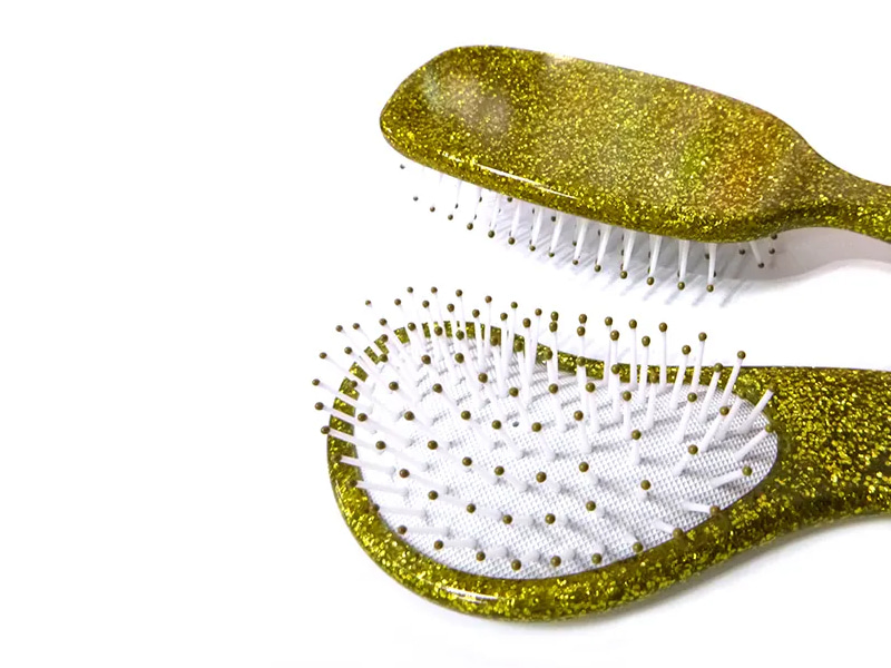 Ontwarrende glitterkussenhaarborstel