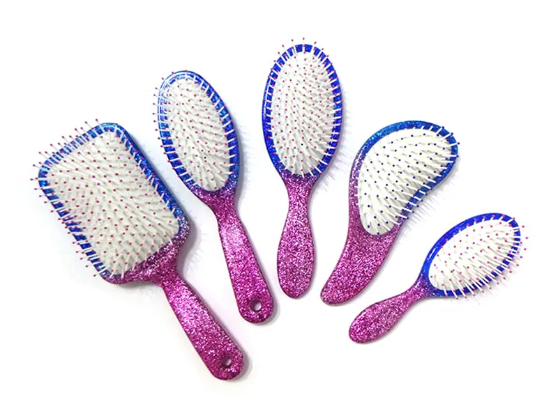 Paddle Plastic Föhnshampoo Curve Wave Haarborstel