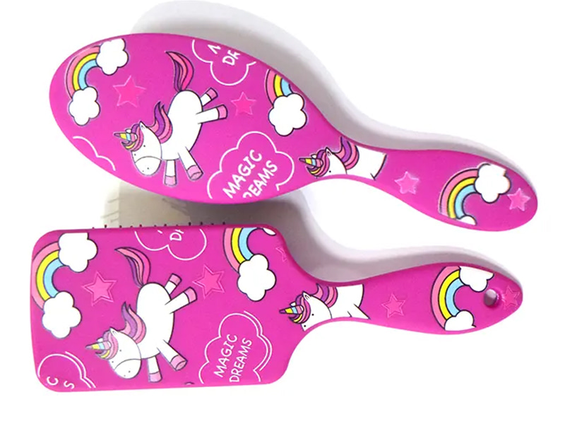 Kid Baby kleine zwarte pinnen natte mini ontwarrende haarborstel