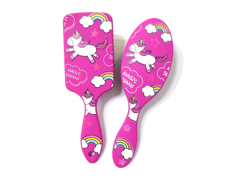 Kid Baby kleine zwarte pinnen natte mini ontwarrende haarborstel