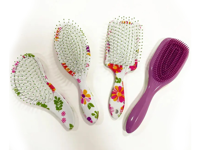 Vrouwen ontwarrende plastic hoofdhuidmassage luchtkussen haarborstel