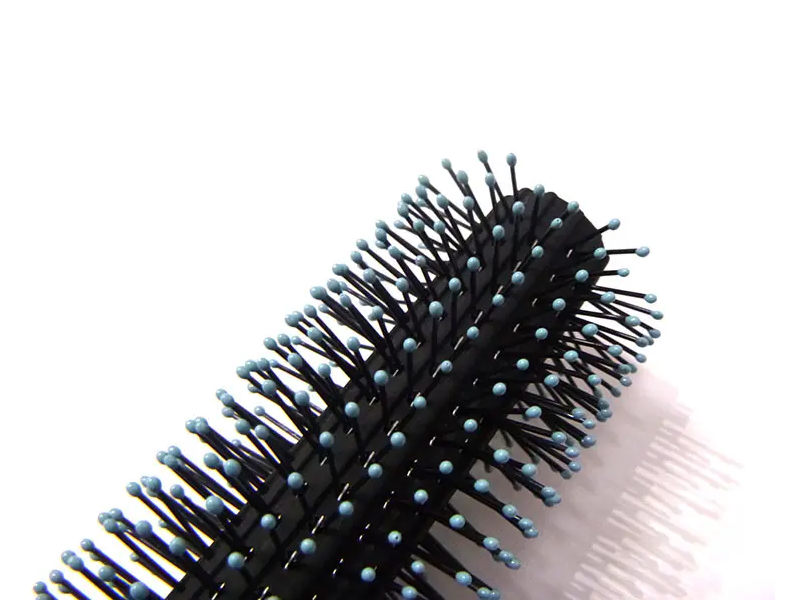 Plastic handvat ontwarren hoofdhuidmassagekamset met harde haren
