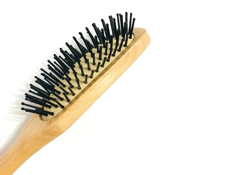 Heren houten ontwarringskussen haarborstel