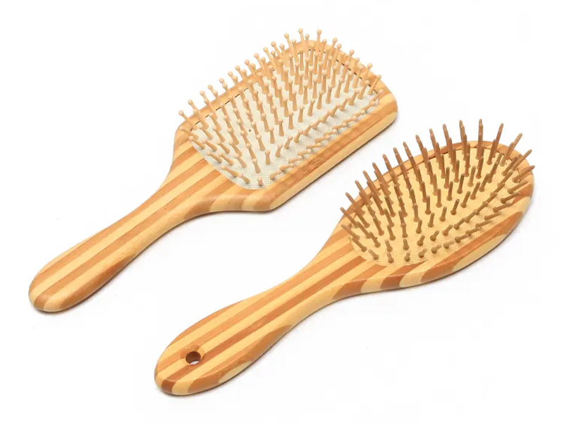 Bamboe hoofdhuidmassageproducten Houten haarborstel