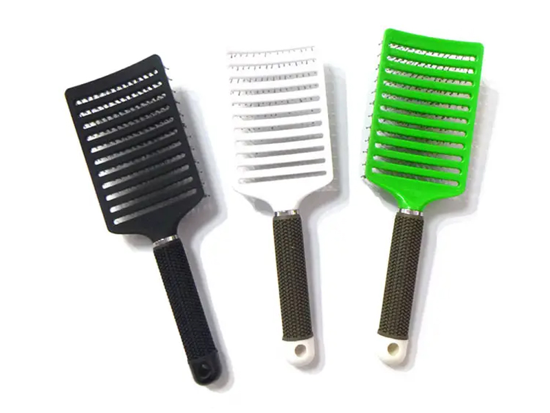 Plastic ontwarrende haarborstel met ventilatieopening